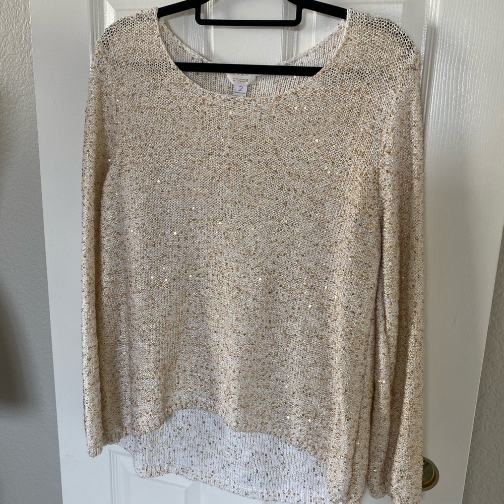 SOLD Chico’s Knit & Sparkle Sweater